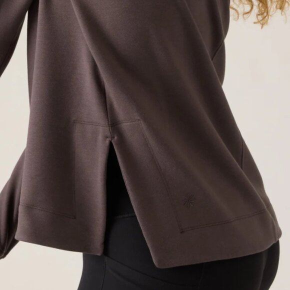 Athleta Brown Coaster Luxe Recover Crewneck, US S - Picture 4 of 8